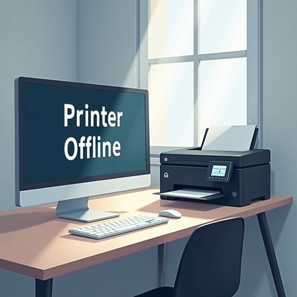 printer says offline but is on