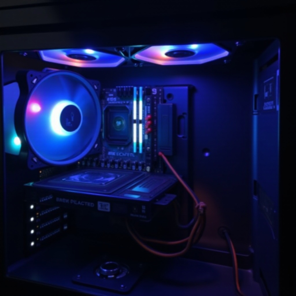 case fan not spinning but light works